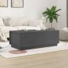 Elegant Grey Coffee Table - Solid Pine Wood 100x50x35 cm