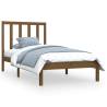 Honey Brown Solid Wood Bed Frame 100x200 cm | HipoMarket