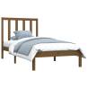 Honey Brown Solid Wood Bed Frame 100x200 cm | HipoMarket