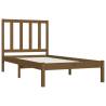 Honey Brown Solid Wood Bed Frame 100x200 cm | HipoMarket