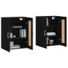 Elegant Black Wall Mounted Cabinets - Set of 2 | HipoMarket