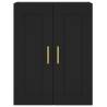 Elegant Black Wall Mounted Cabinets - Set of 2 | HipoMarket