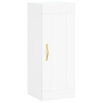 Stylish Highboard White 34.5x34x180 cm - HipoMarket