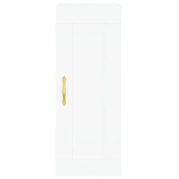 Stylish Highboard White 34.5x34x180 cm - HipoMarket