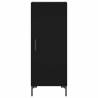 Stylish Highboard Black 34.5x34x180 cm - Durable Engineered Wood