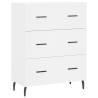 Stylish Highboard in White - 69.5x34x180 cm | HipoMarket