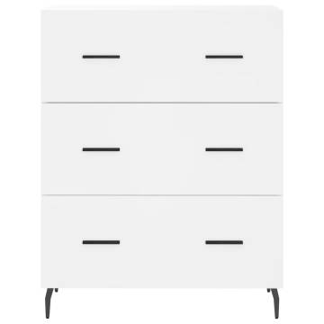 Stylish Highboard in White - 69.5x34x180 cm | HipoMarket