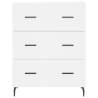 Stylish Highboard in White - 69.5x34x180 cm | HipoMarket