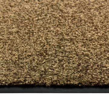 Washable Brown Doormat 40x60 cm - Keep Dirt Outside | HipoMarket