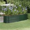 Garden Raised Bed Powder-coated Steel 296x80x68 cm Green Colour green Size 296 x 80 x 68 cm Quantity in Package 1 