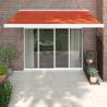 Retractable Awning Orange and Brown 3x2.5 m Fabric and Aluminium Colour orange and brown (white frame) Size 3 x 2.5 m Quantity in Package 1 