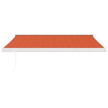 Retractable Awning 3x2.5m in Orange and Brown | HipoMarket UK