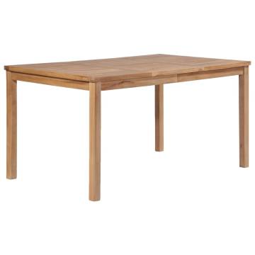 Solid Teak Wood Garden Table 150x90x77 cm - Durable & Stylish