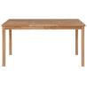 Solid Teak Wood Garden Table 150x90x77 cm - Durable & Stylish