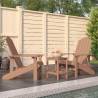 Garden Adirondack Chairs with Table HDPE Brown Colour brown Quantity in Package 1 Model 2x armchair + table 