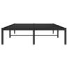 Black Metal Bed Frame 120x200 cm - Robust & Stylish