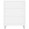 Stylish Highboard White 69.5x34x180 cm | Hipo Market