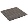 22 pcs Decking Tiles 30x30 cm - Dark Brown WPC | Hipomarket