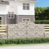 Arched Gabion Baskets 10 pcs 300x30x140/160 cm Galvanised Iron Size 300 x 30 x 140/160 cm Quantity in Package 10 