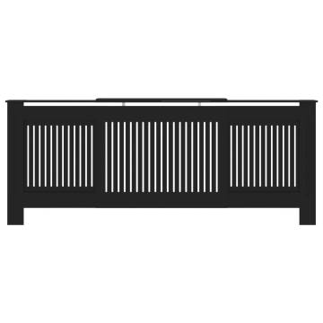 MDF Radiator Cover Black 205 cm | Stylish & Durable Design