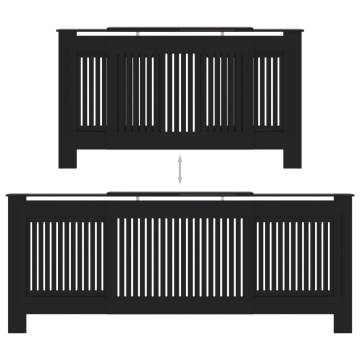 MDF Radiator Cover Black 205 cm | Stylish & Durable Design