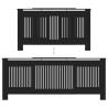 MDF Radiator Cover Black 205 cm | Stylish & Durable Design