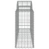 Arched Gabion Baskets - 14 pcs Galvanised Iron | HipoMarket