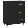 Stylish Highboard Black | 69.5x34x180 cm Engineered Wood