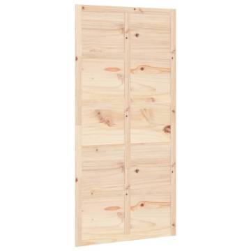 Barn Door 100x1.8x214 cm Solid Wood Pine - Stylish & Space-Saving