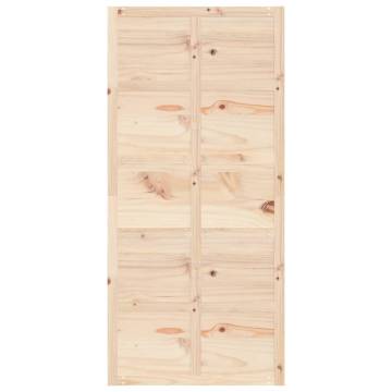 Barn Door 100x1.8x214 cm Solid Wood Pine - Stylish & Space-Saving