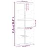 Barn Door 100x1.8x214 cm Solid Wood Pine - Stylish & Space-Saving