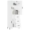 Elegant Highboard White 69.5x34x180 cm - Stylish Storage Solution