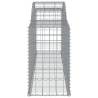 Arched Gabion Baskets 8 pcs 300x50x80/100 cm - Galvanised Iron