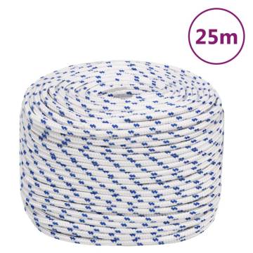 Boat Rope White 6mm 25m Polypropylene - Durable & Versatile