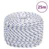 Boat Rope White 6 mm 25 m Polypropylene Colour white and blue Quantity in Package 1 Length 25 m Diameter 6 mm 