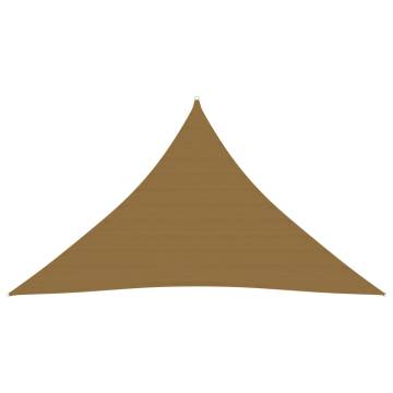 HDPE Sunshade Sail 3.5x3.5x4.9m Taupe - Outdoor Shelter