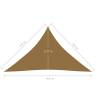 HDPE Sunshade Sail 3.5x3.5x4.9m Taupe - Outdoor Shelter