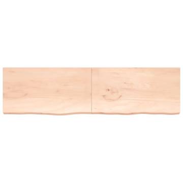 Bathroom Countertop 220x60 cm - Untreated Solid Wood