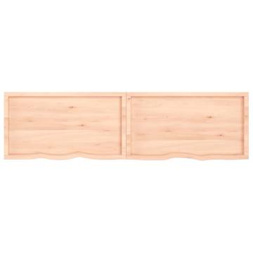 Bathroom Countertop 220x60 cm - Untreated Solid Wood