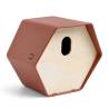 Capi Bird House Hive 2 - Oval Hole, Brown - 19x23x20 cm