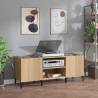 Stylish Sonoma Oak Record Cabinet - 121x38x48 cm