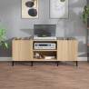 Stylish Sonoma Oak Record Cabinet - 121x38x48 cm