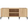 Stylish Sonoma Oak Record Cabinet - 121x38x48 cm