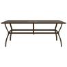 Stylish Brown Garden Table - 190x80 cm | Hipomarket