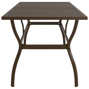 Stylish Brown Garden Table - 190x80 cm | Hipomarket