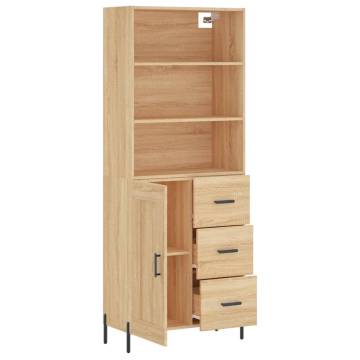 Stylish Highboard Sonoma Oak - 69.5x34x180 cm | Hipomarket