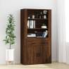 Highboard Brown Oak Engineered Wood Colour brown oak Quantity in Package 1 