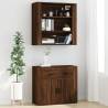 Stylish Highboard Brown Oak - Engineered Wood Storage Solution