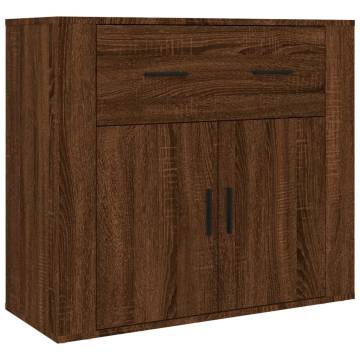 Stylish Highboard Brown Oak - Engineered Wood Storage Solution