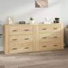 Sideboards 2 pcs Sonoma Oak Engineered Wood Colour sonoma oak Quantity in Package 2 